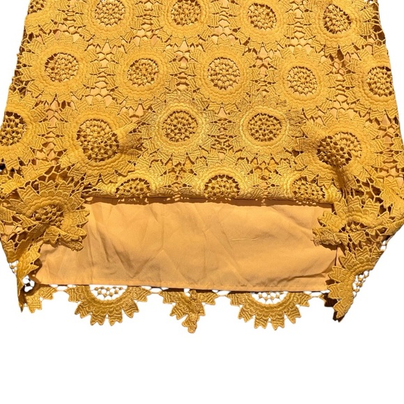 LOFT Sunflower Yellow Lace Dress - Picture 5 of 10